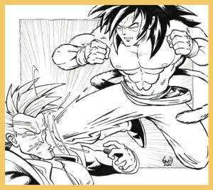 Goku vs Baby par Sym